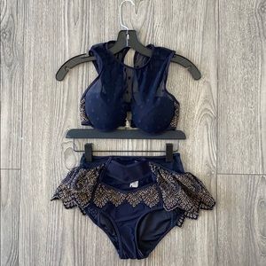 Zimmermann two piece high waisted bikini set
